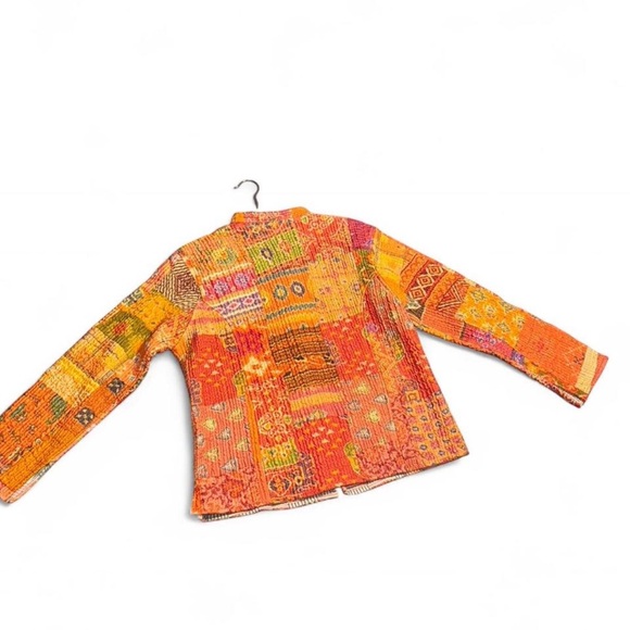 Colorful vintage size M medium Patchwork Women's Jacket - Picture 8 of 9